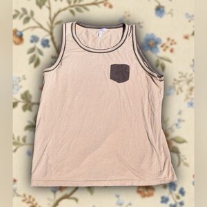 Victorious Beige Muscle Shirt Sz L